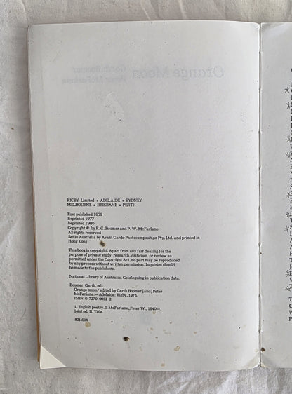 Orange Moon by Garth Boomer and Peter McFarlane