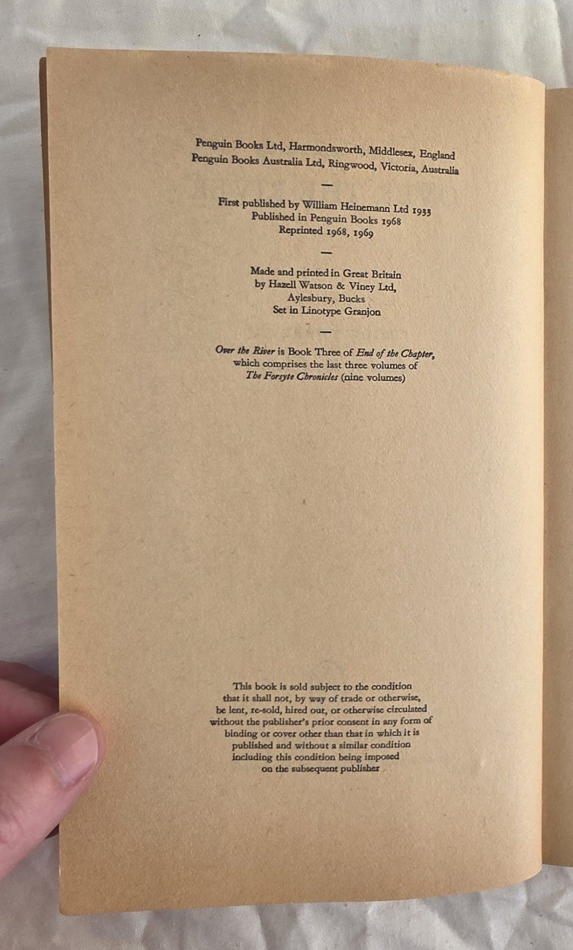 Over the River by John Galsworthy