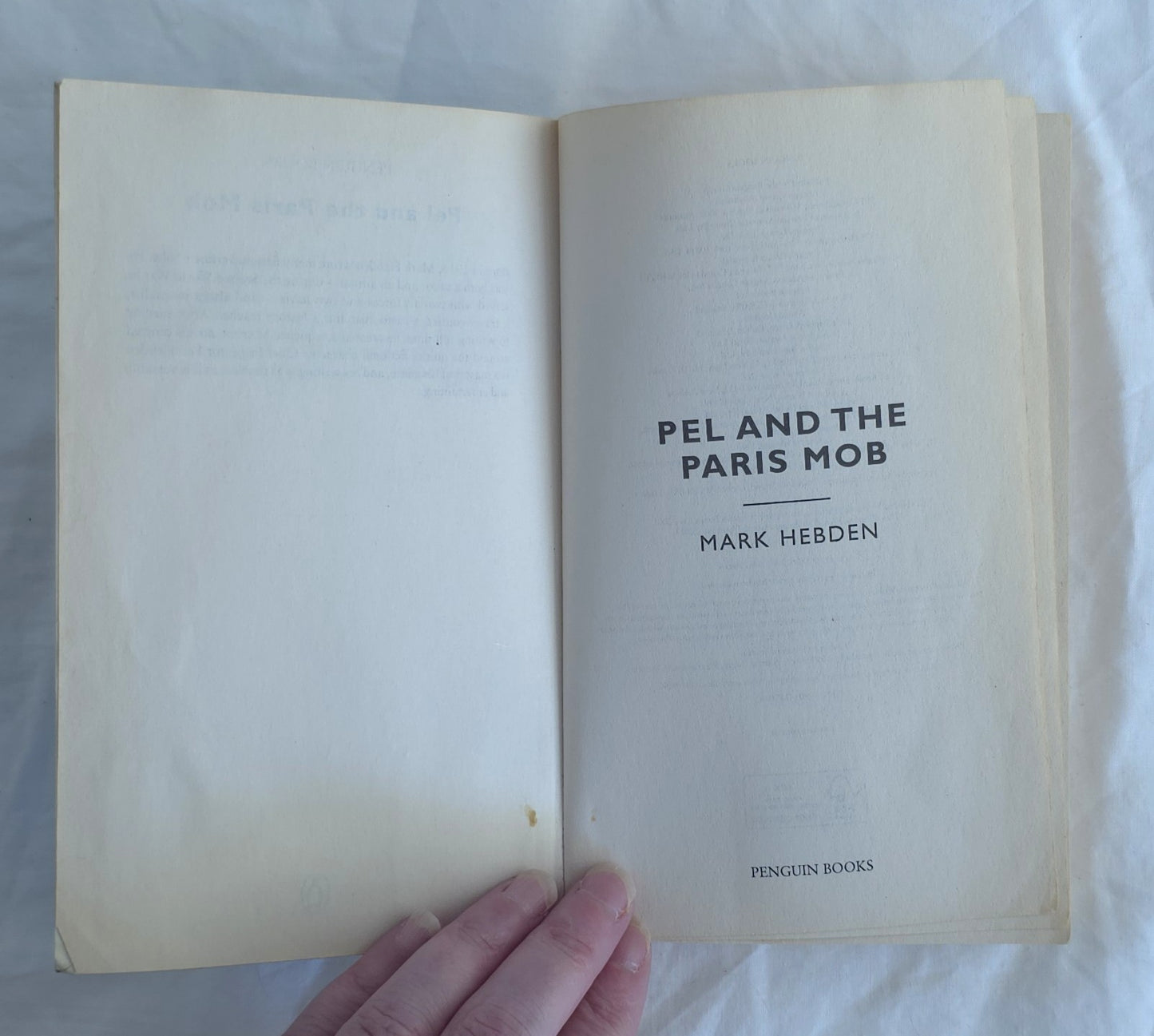 Pel and the Paris Mob by Mark Hebden
