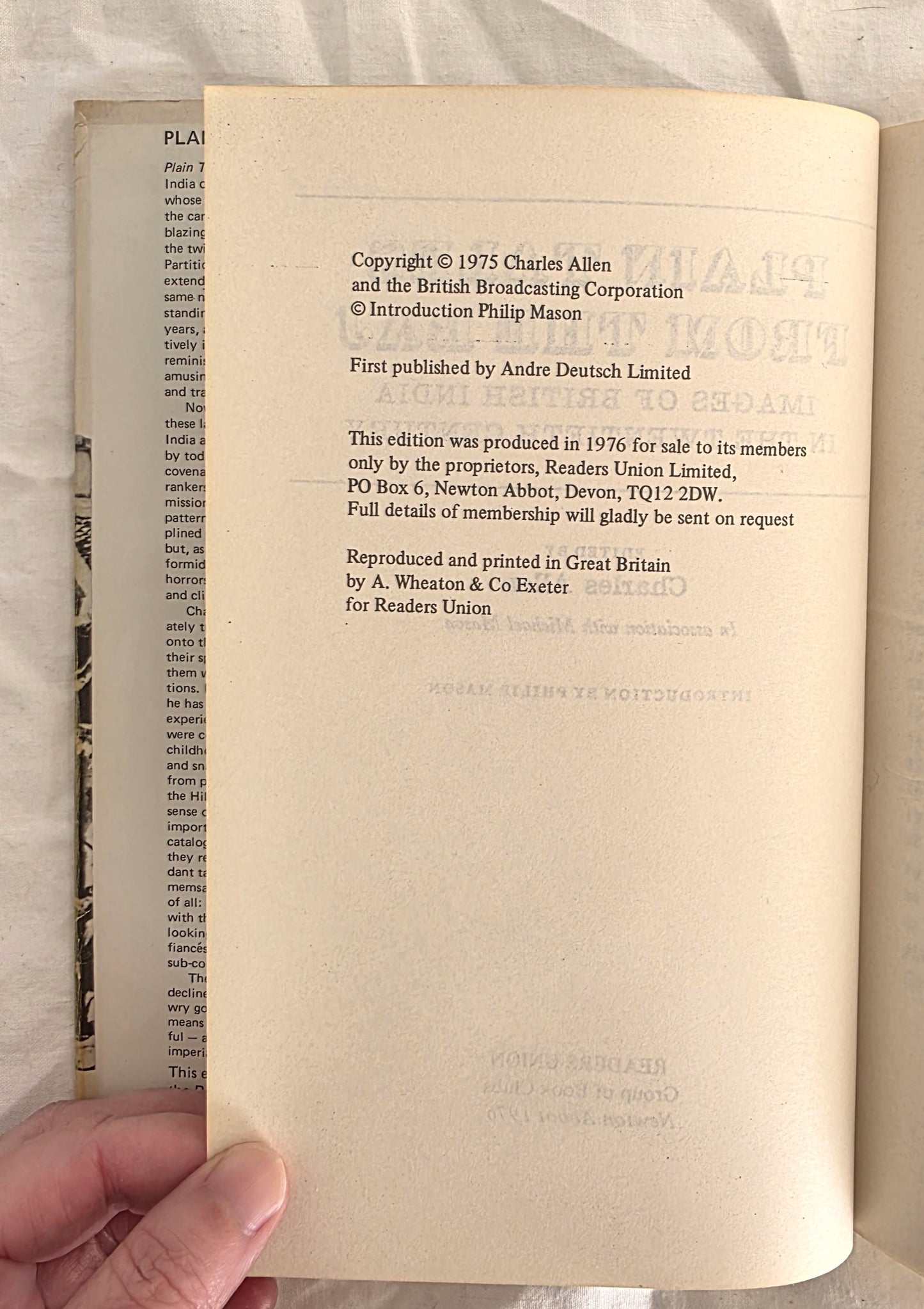 Plain Tales from the Raj by Charles Allen