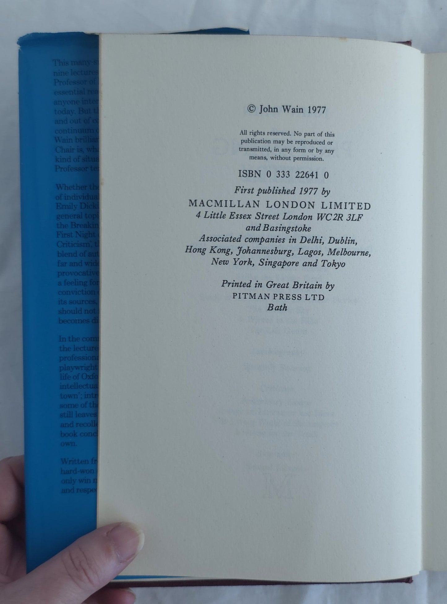 Professing Poetry by John Wain