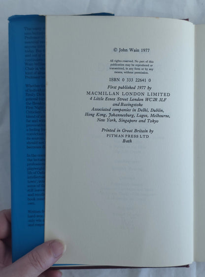 Professing Poetry by John Wain