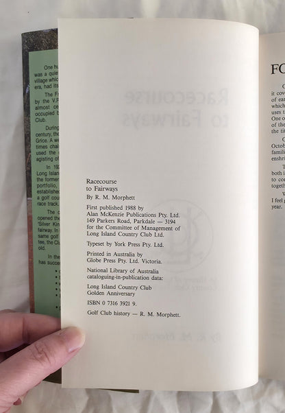 Racecourse to Fairways by R. M. Morphett