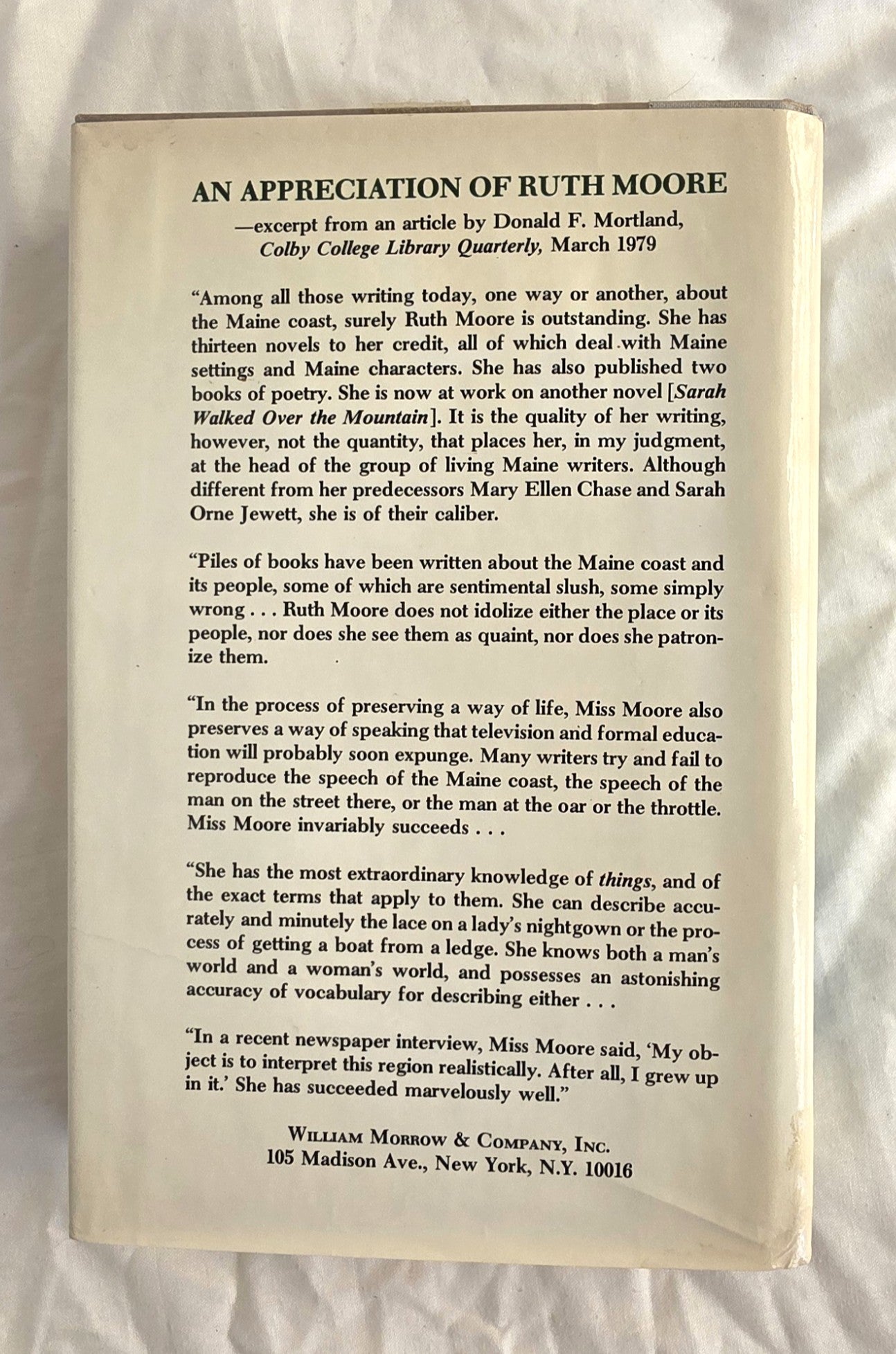 Sarah Walked Over the Mountain by Ruth Moore