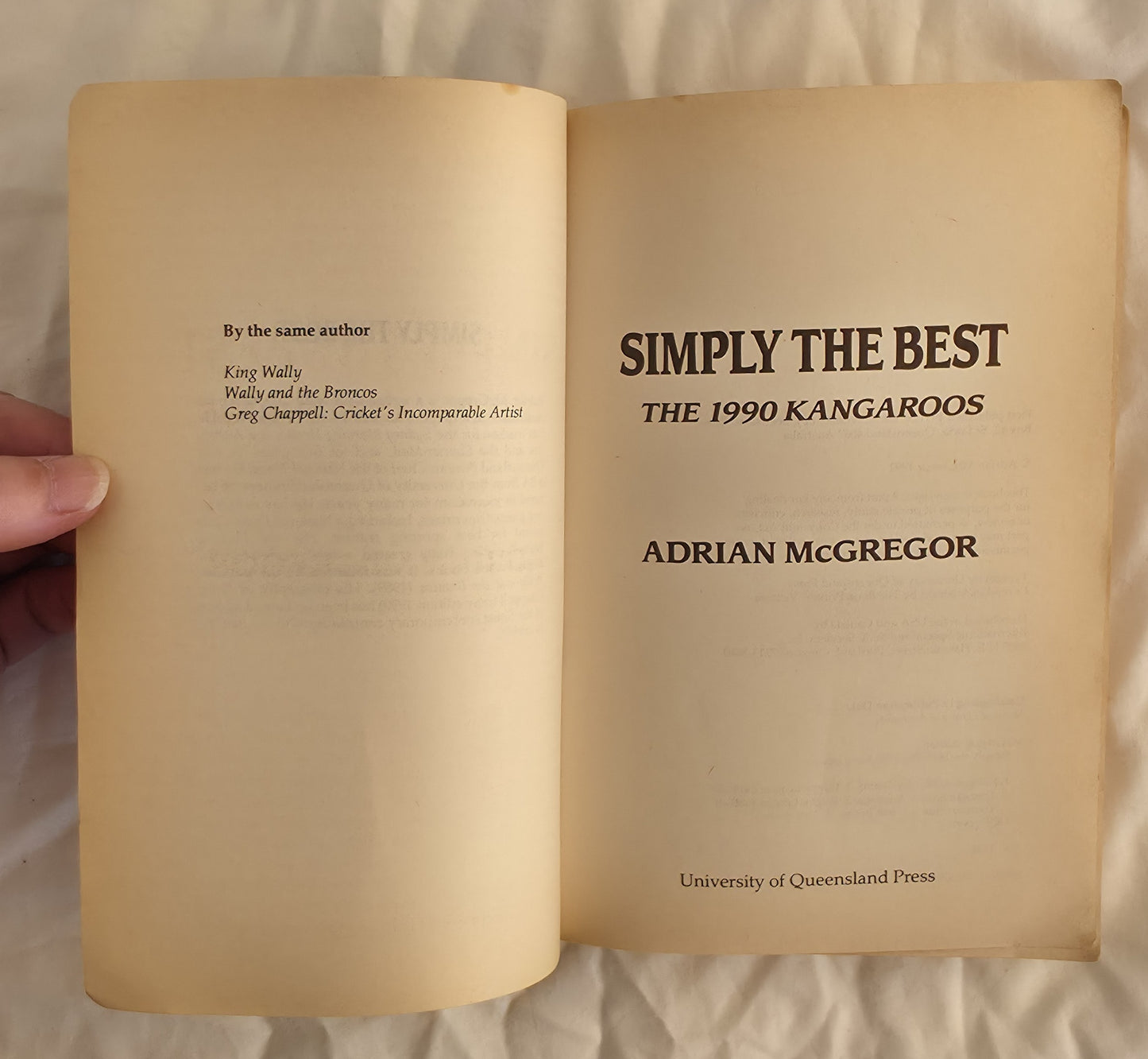 Simply the Best by Adrian McGregor