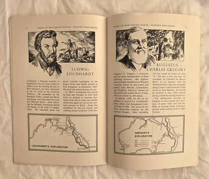 Sixteen Explorers of Australia (1970) by The Wales Bank of New South Wales