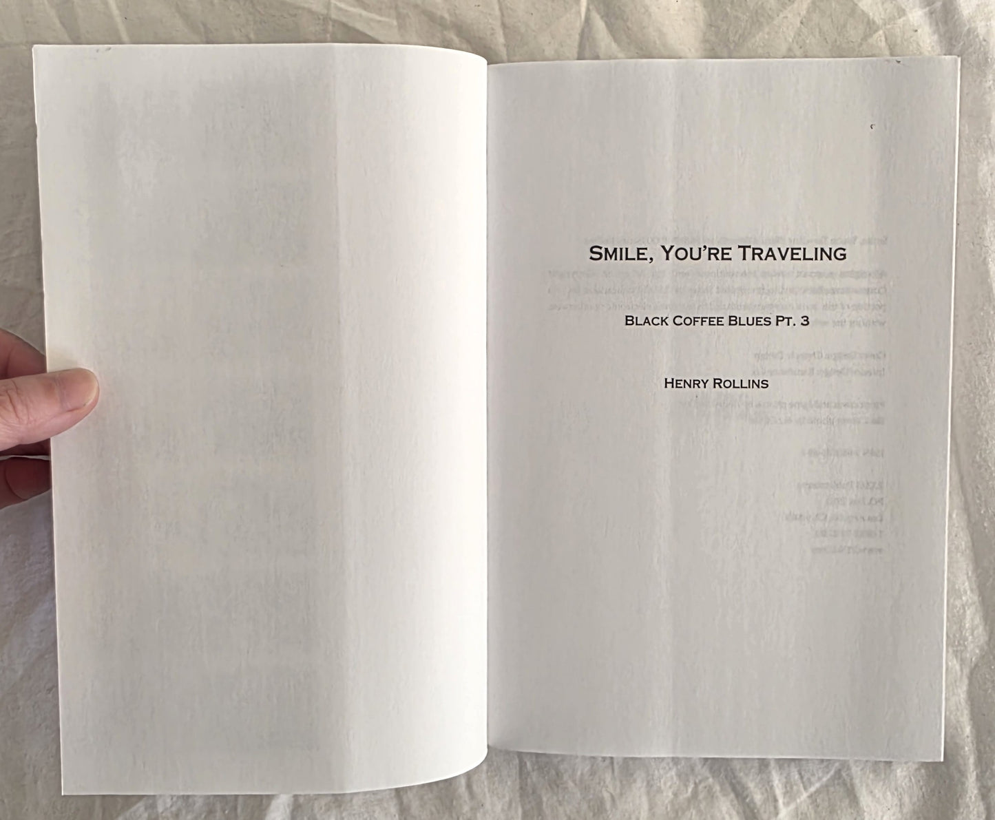 Smile, You’re Traveling by Henry Rollins