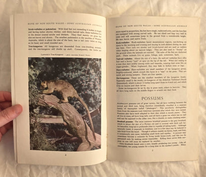 Some Australian Animals by The Wales Bank of New South Wales