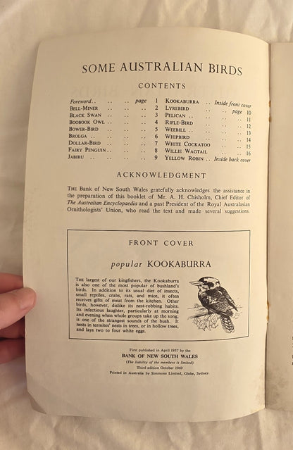 Some Australian Birds by The Wales Bank of New South Wales (watermark)