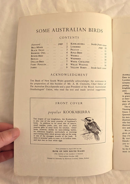 Some Australian Birds (1969) by The Wales Bank of New South Wales