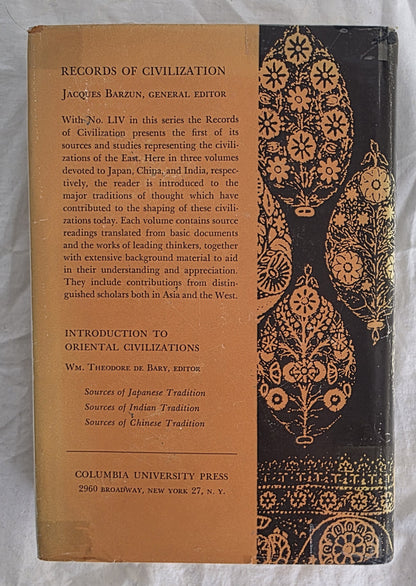 Sources of Indian Tradition by Wm. Theodore de Bary, Stephen N. Hay, Royal Weiler and Andrew Yarrow