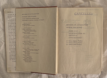 Sources of Indian Tradition by Wm. Theodore de Bary, Stephen N. Hay, Royal Weiler and Andrew Yarrow