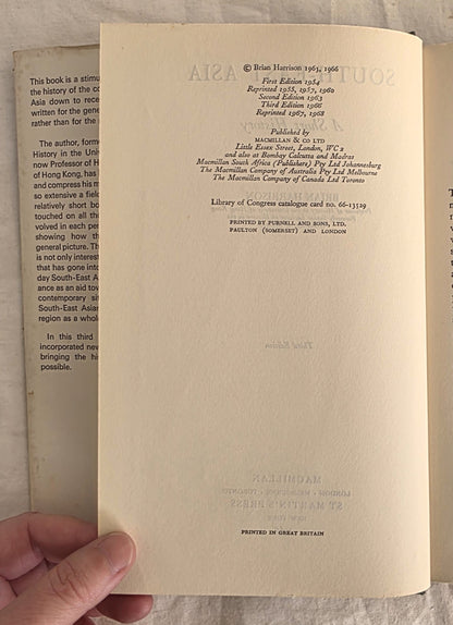 South-East Asia by Brian Harrison