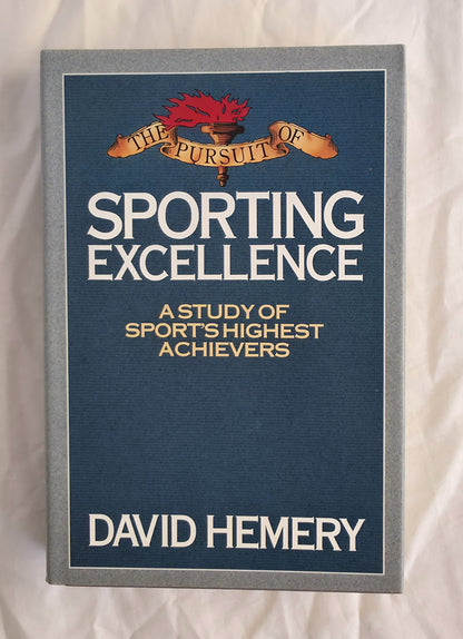 Book cover of 'The Pursuit of Sporting Excellence' by David Hemery on a white background