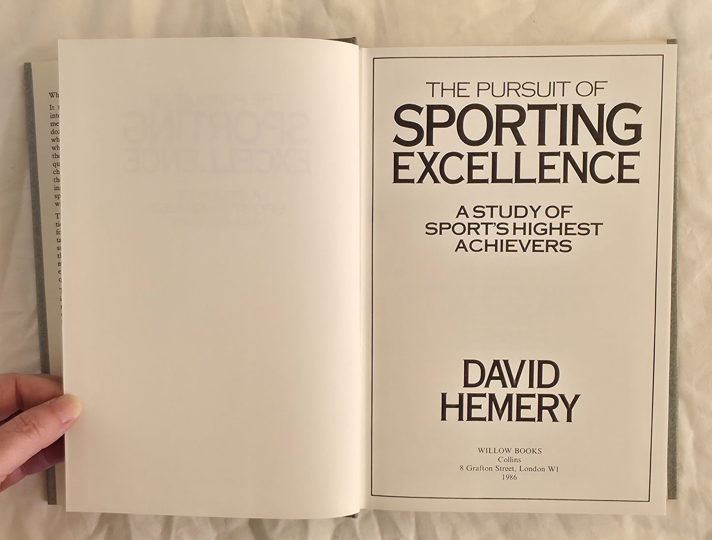 The Pursuit of Sporting Excellence by David Hemery