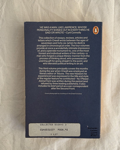 The Collected Essays, Journalism and Letters of George Orwell - Vol III