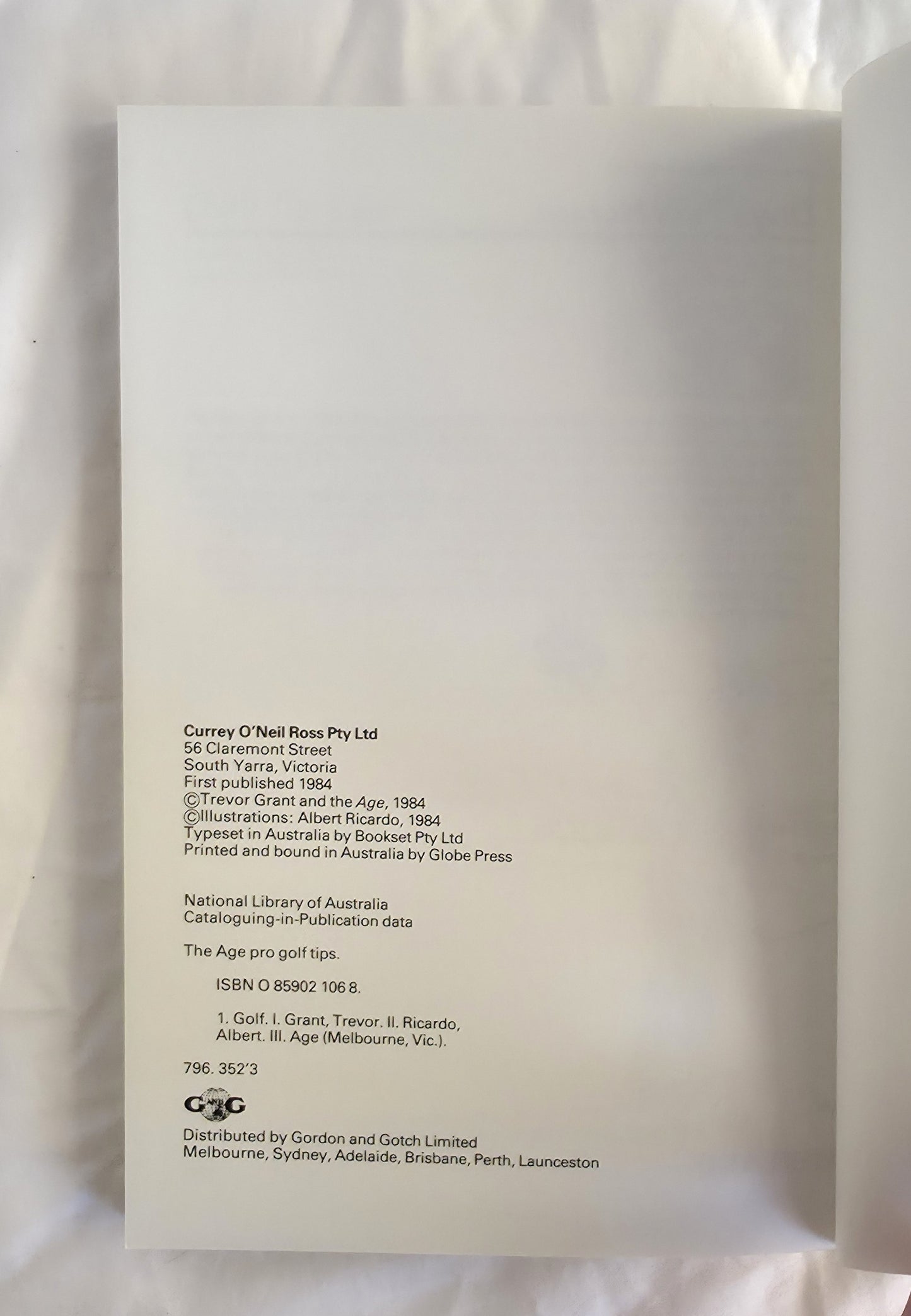 The Age Pro Golf Tips by Trevor Grant