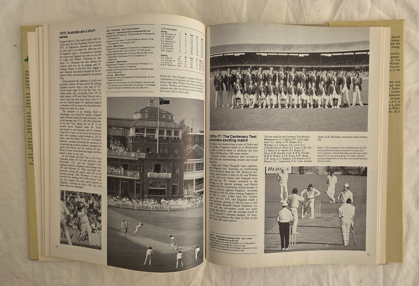 The Ashes by Peter Arnold and Peter Wynne-Thomas