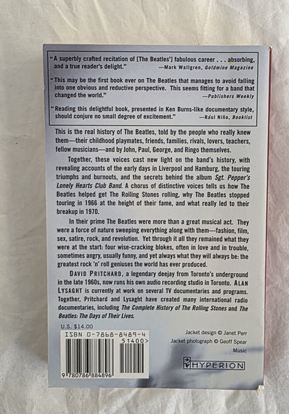 The Beatles an Oral History by David Pritchard and Alan Lysaght