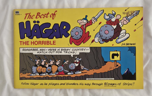 Comic book cover titled 'The Best of Hagar the Horrible' with colorful illustrations and text.
