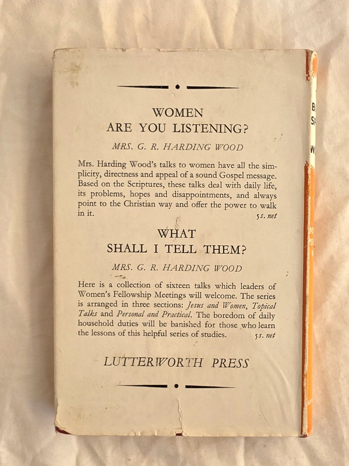 The Bible Speaks to Women by Mrs. G. R. Harding Wood