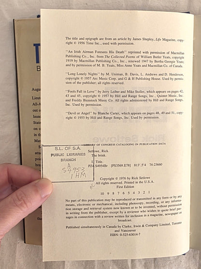 The Brink by Rick Setlowe