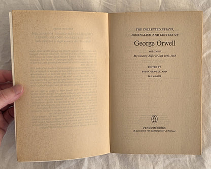 The Collected Essays, Journalism and Letters of George Orwell - Vol II