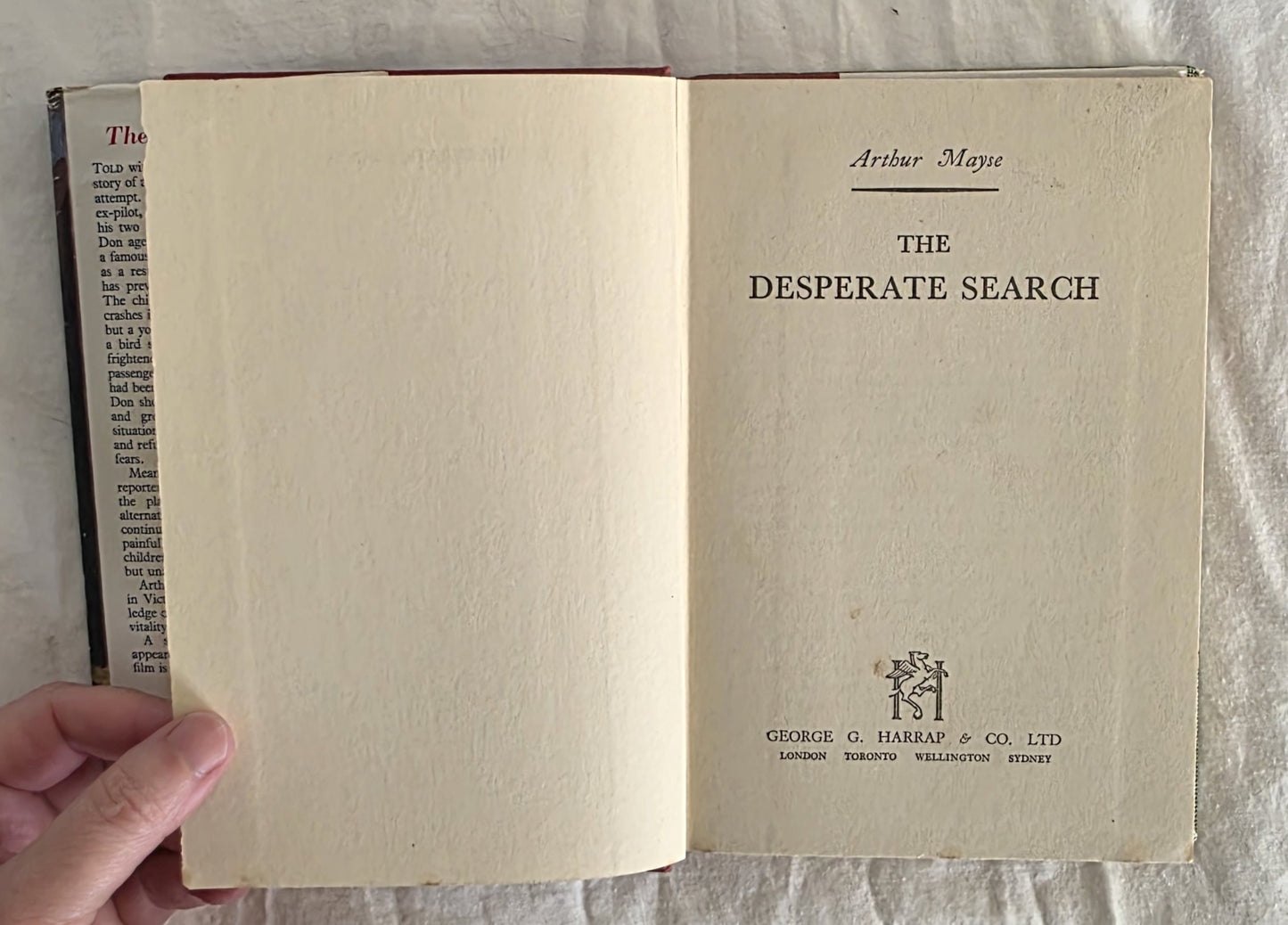 The Desperate Search by Arthur Mayse