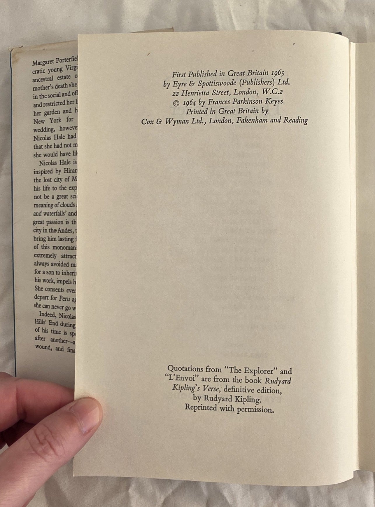 The Explorer by Frances Parkinson Keyes