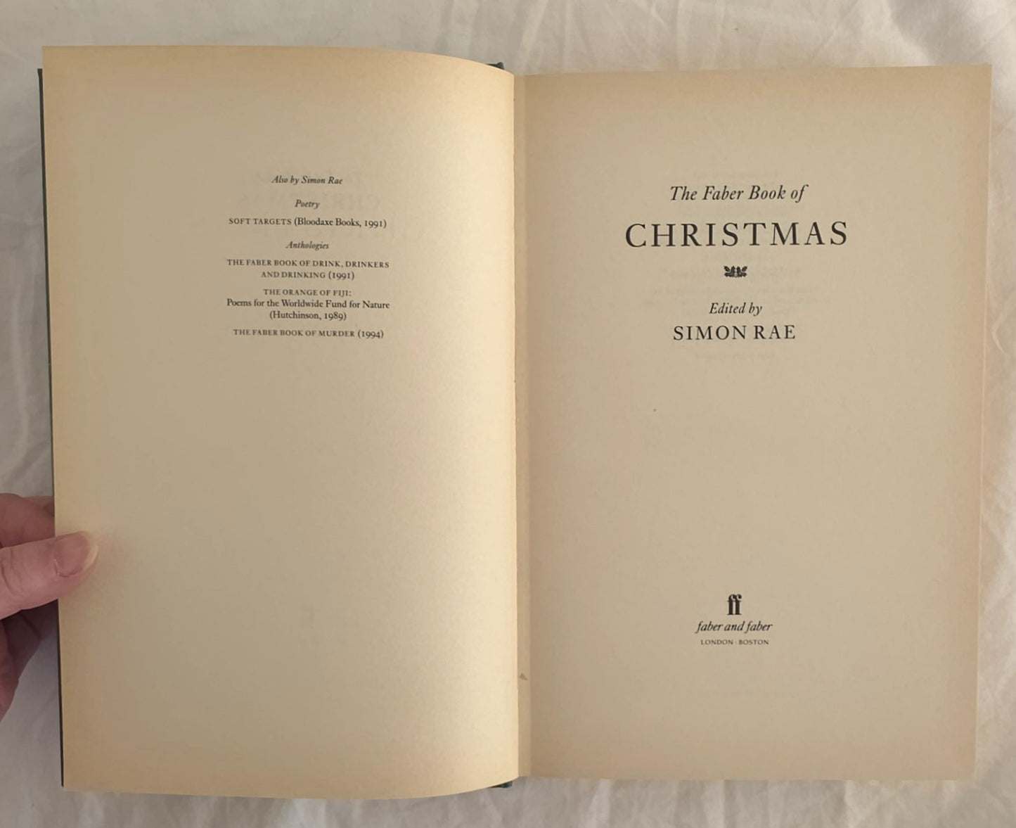The Faber Book of Christmas by Simon Rae