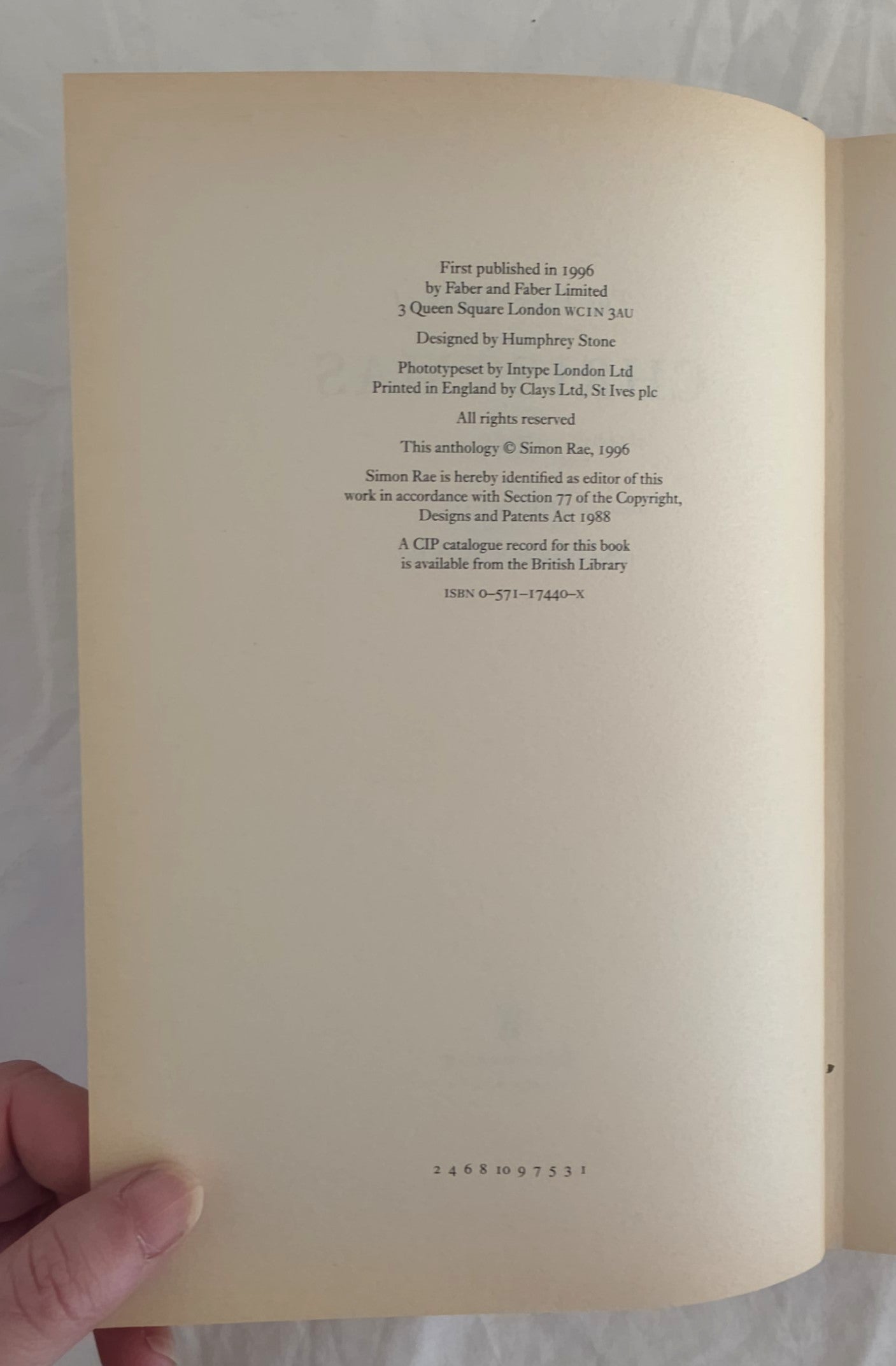 The Faber Book of Christmas by Simon Rae