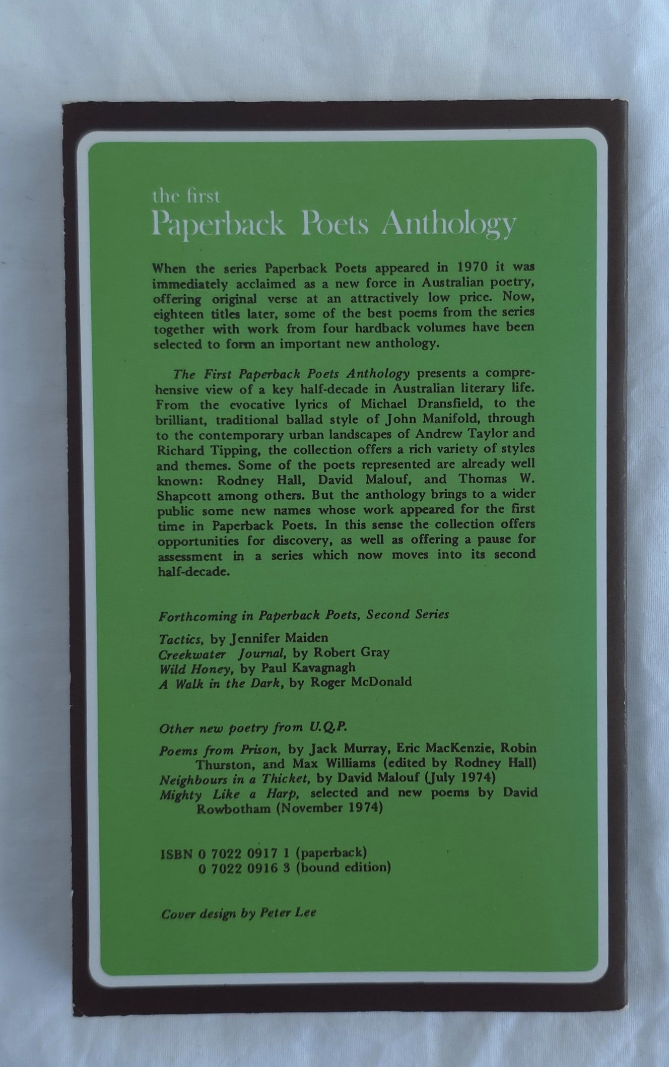 The First Paperback Poets Anthology by Roger McDonald