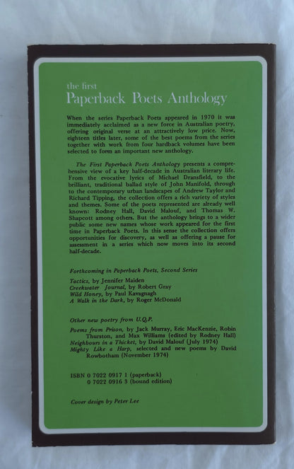 The First Paperback Poets Anthology by Roger McDonald