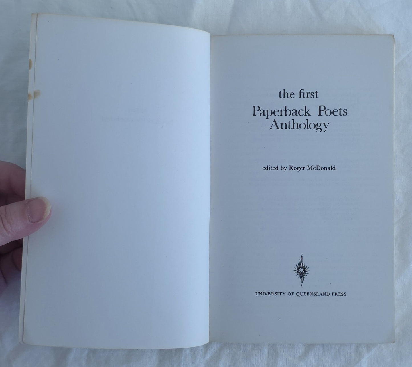 The First Paperback Poets Anthology by Roger McDonald