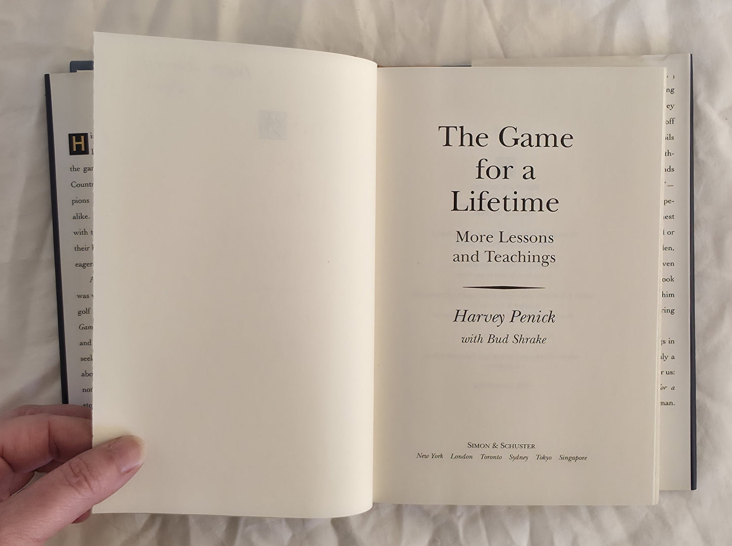 The Game for a Lifetime by Harvey Penick with Bud Shrake