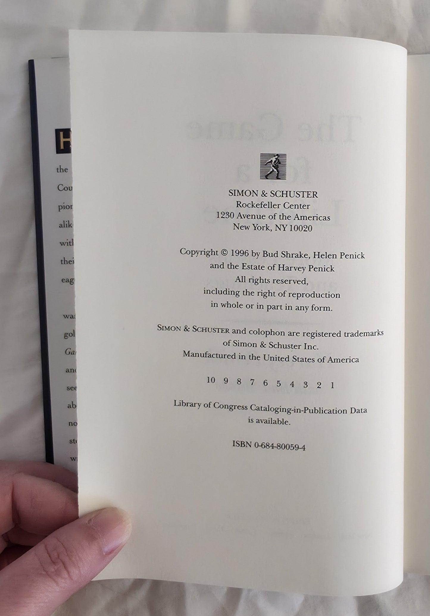 The Game for a Lifetime by Harvey Penick with Bud Shrake