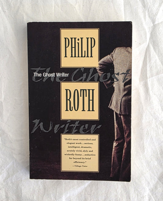 Book cover of 'The Ghost Writer' by Philip Roth on a textured white background