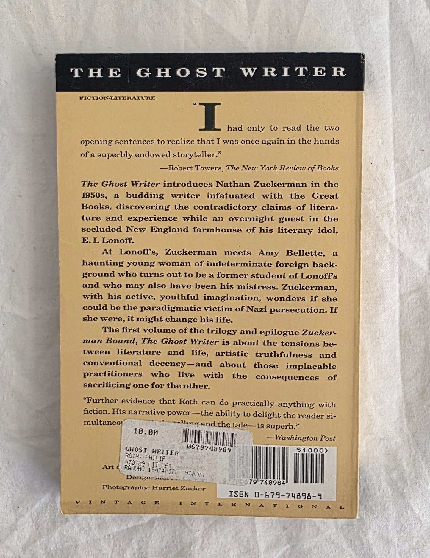 The Ghost Writer by Philip Roth