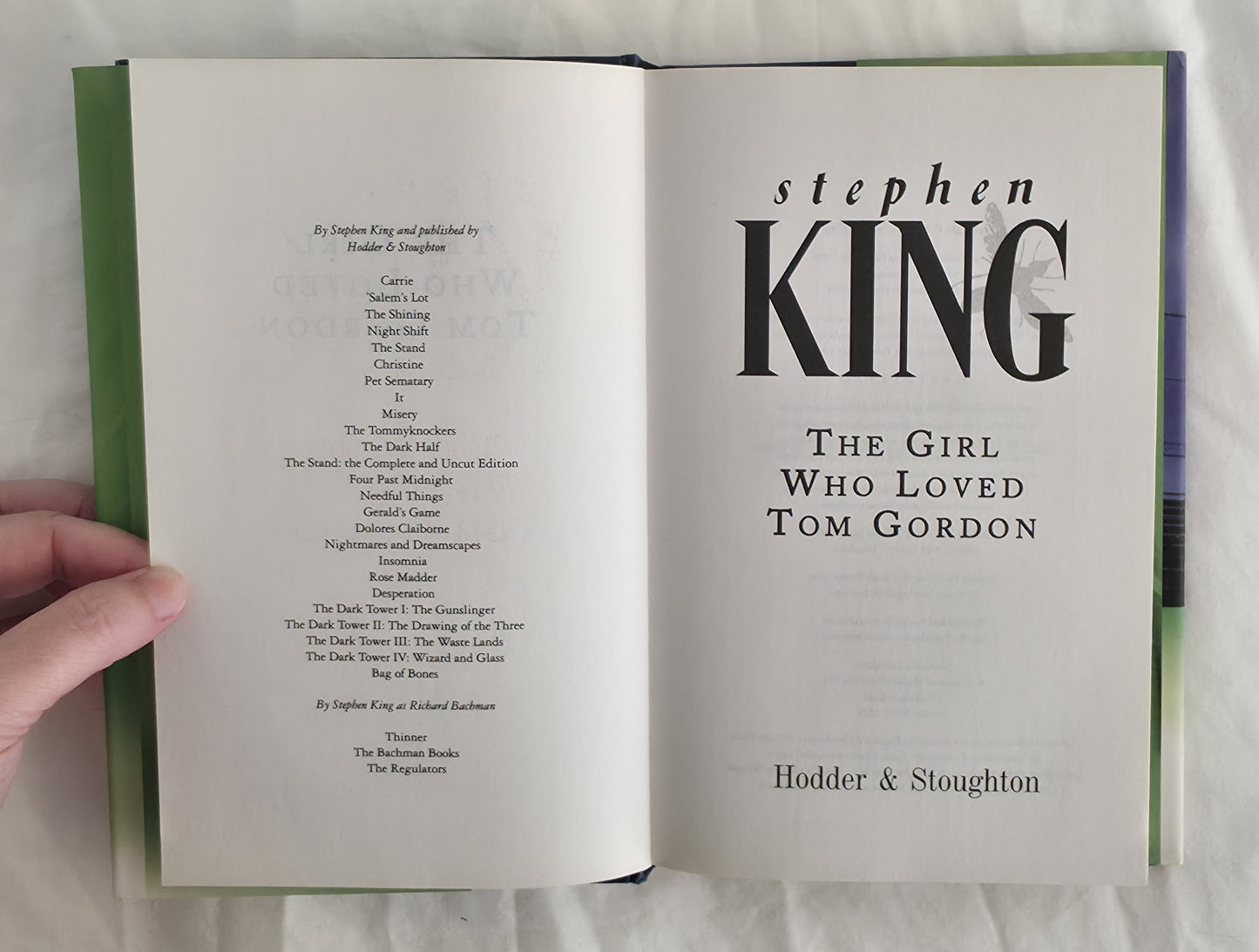 The Girl Who Loved Tom Gordon by Stephen King