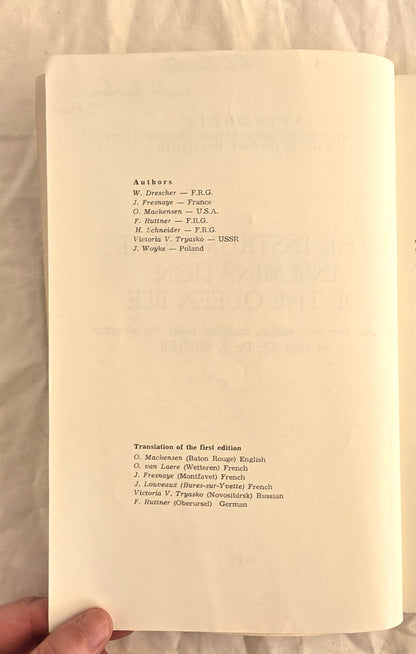 The Instrumental Insemination of the Queen Bee by Friedrich Ruttner