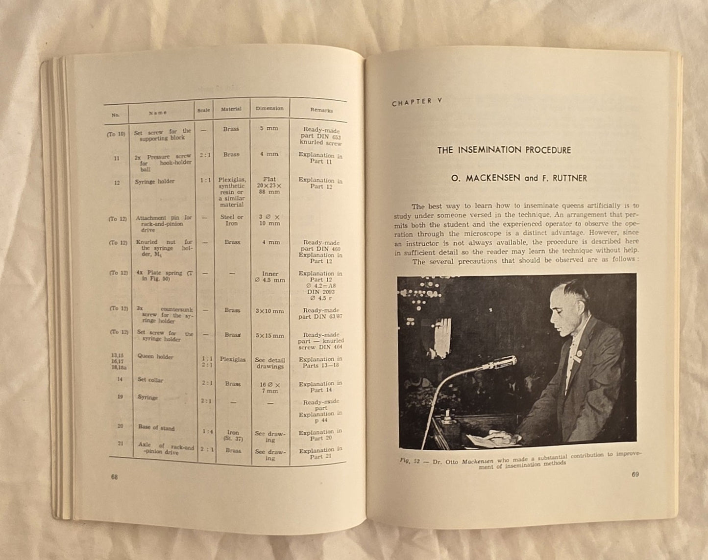 The Instrumental Insemination of the Queen Bee by Friedrich Ruttner