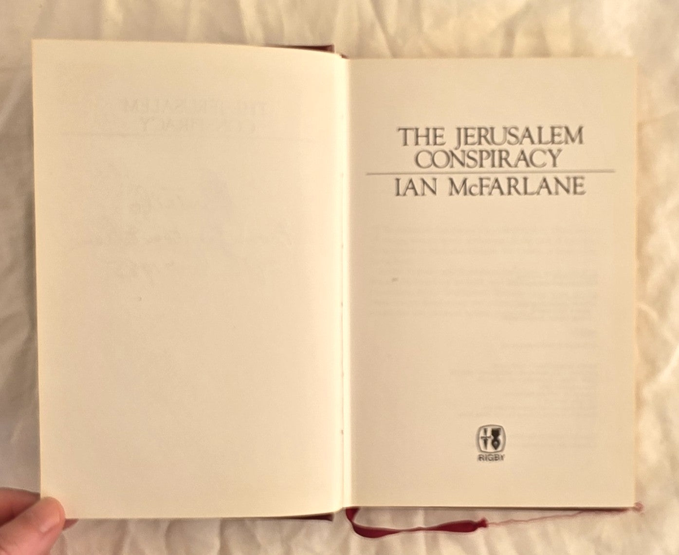 The Jerusalem Conspiracy by Ian McFarlane