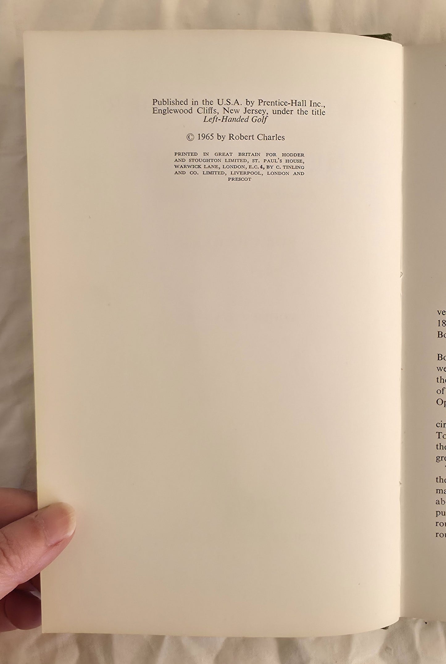 The Left-Hander from New Zealand by Bob Charles with Roger P. Ganem