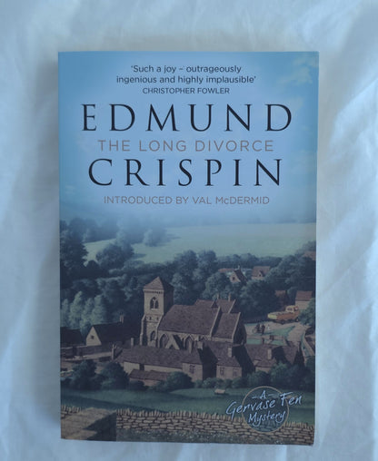 Book cover of 'The Long Divorce' by Edmund Crispin on a light gray background