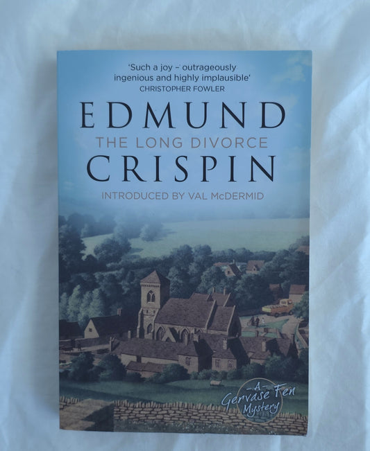 Book cover of 'The Long Divorce' by Edmund Crispin on a light gray background