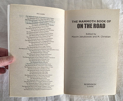 The Mammoth Book of On the Road by Maxim Jakubowski and M. Christian