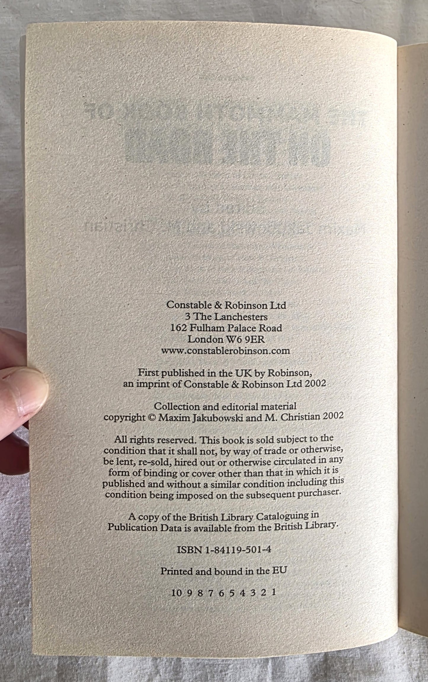 The Mammoth Book of On the Road by Maxim Jakubowski and M. Christian