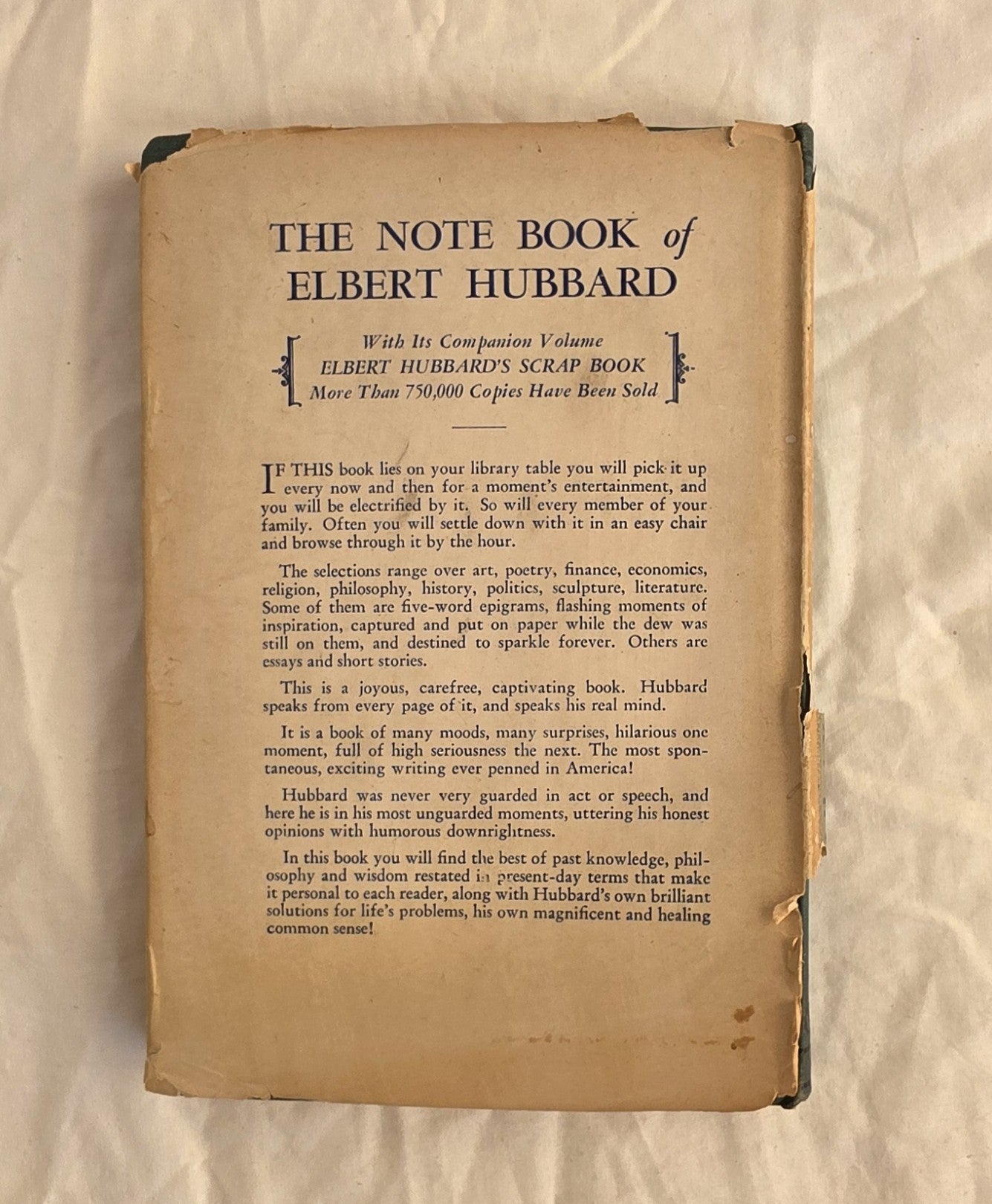 The Notebook of Albert Hubbard by Elbert Hubbard II