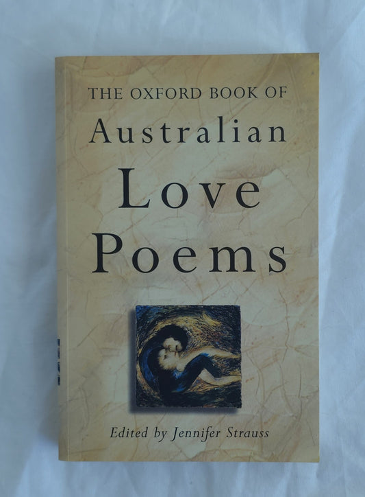 Book titled 'The Oxford Book of Australian Love Poems' on a light background
