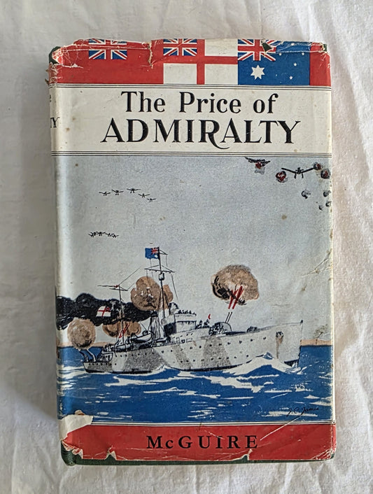 Book cover of 'The Price of Admiralty' with naval scene and flags on a white background